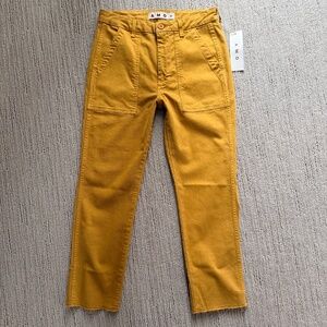 AMO Denim Easy Army Teouser Pant in Dijon Sz 27 NWT $273!!